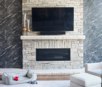 Stormy Night Granite living room feature wall