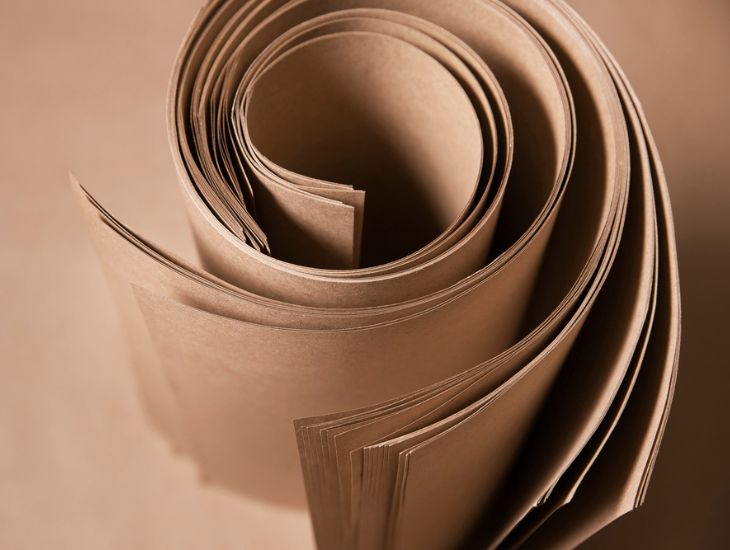 Rolled kraft paper